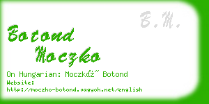 botond moczko business card